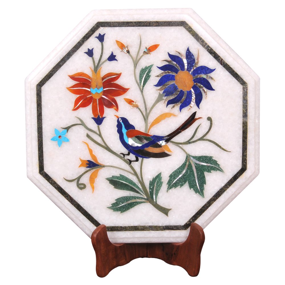 Marble Inlay Dining Table